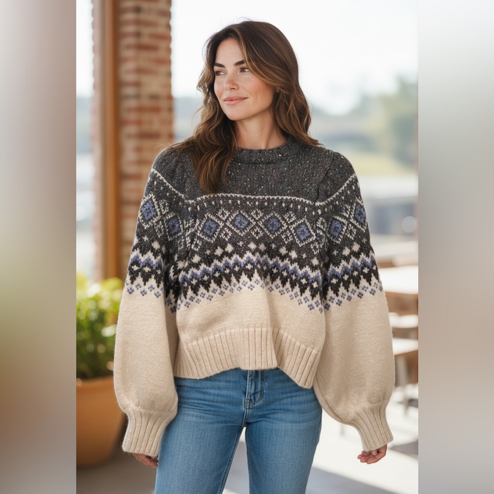 Zara Puff Sleeve Sweater